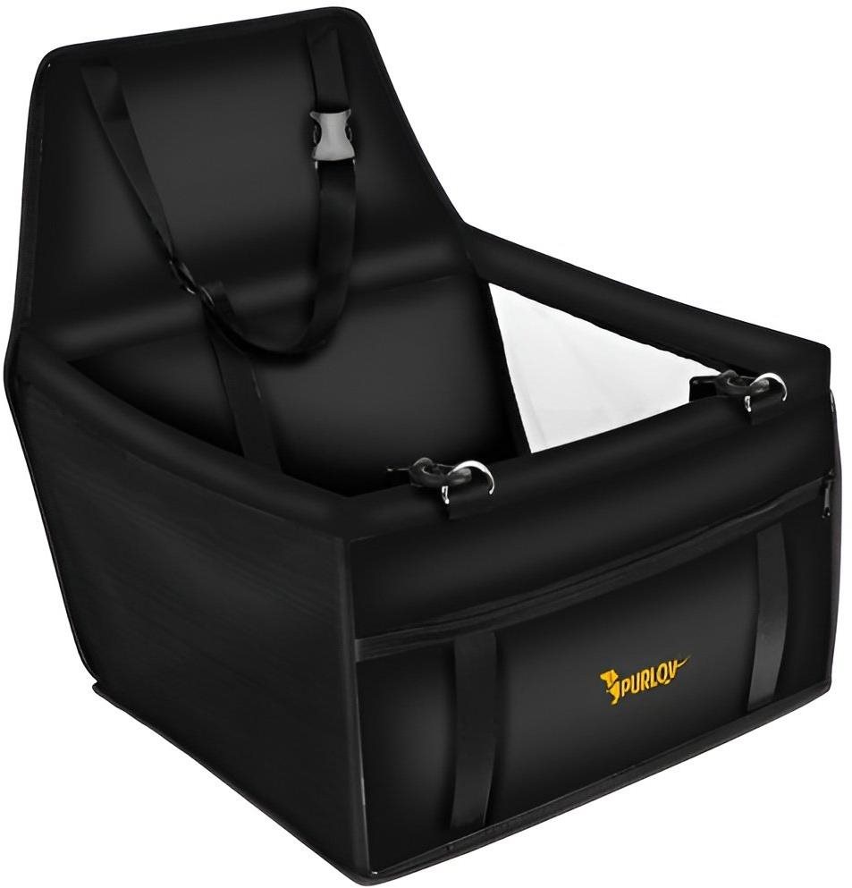 Purlov 20973 Autosedačka pre psa 40 × 30 × 40 cm čierna