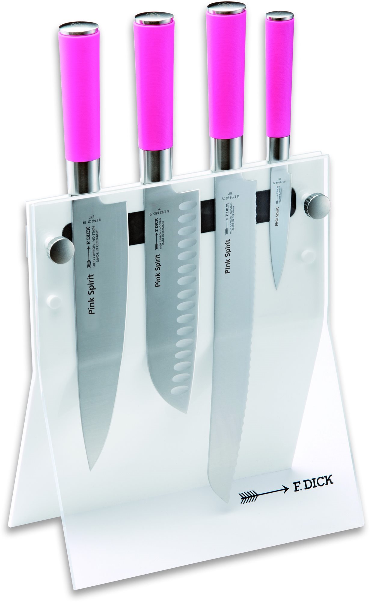 F. Dick Blok s nožmi 4 ks PINK SPIRIT