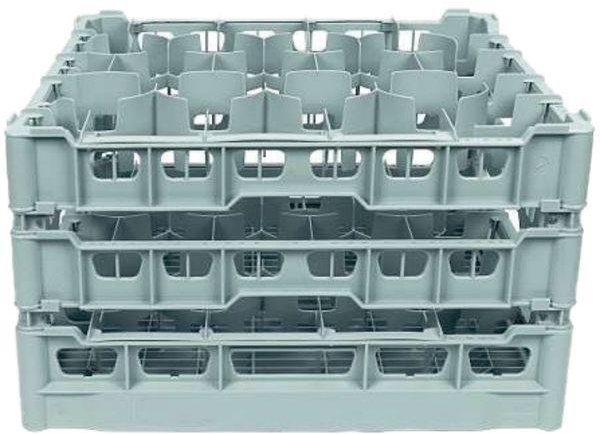 Fries rack systém Kôš na poháre do umývačky pre 20 ks pohárov, 500 × 500 mm