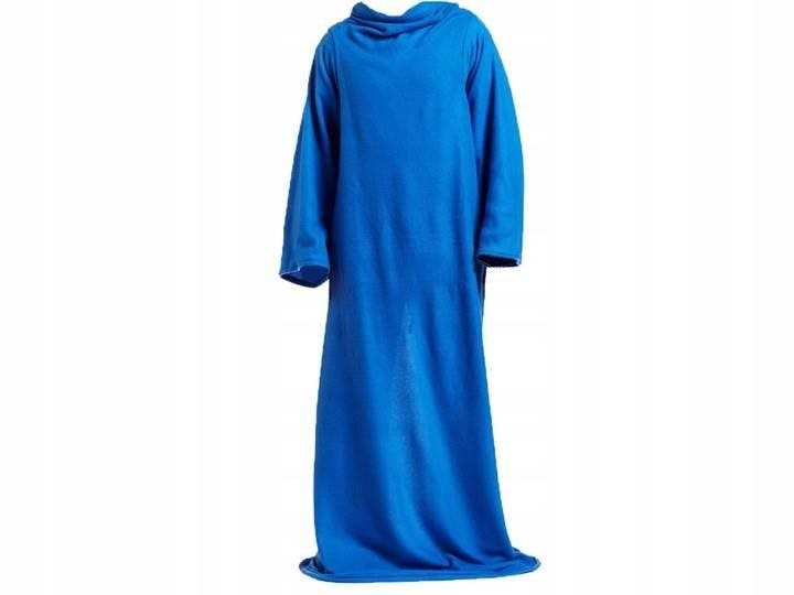 Verk Flísová deka s rukávmi Snuggie modrá 190 × 140 cm