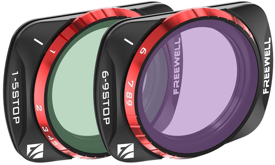 FREEWELL Osmo Pocket 3 Variable ND 1-5 Stop, 6-9 Stop Filters - 2Pack