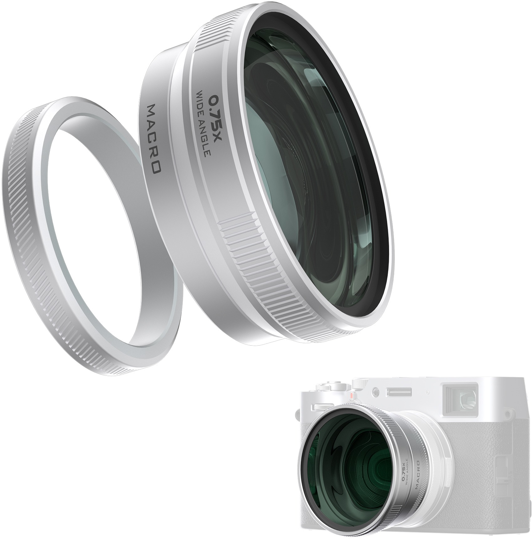 FREEWELL Fuji X100VI/X100V 2-in-1 Wide Angle & Macro Lens