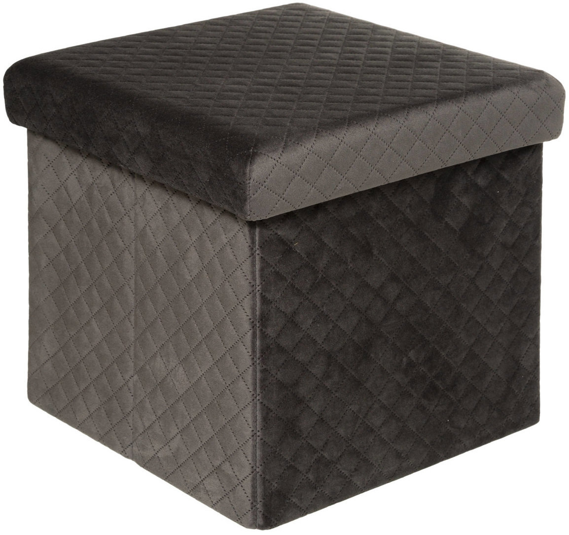 5five Simply Smart Skládací puf s úložným prostorem, 31 × 30 × 31 cm, hnědý