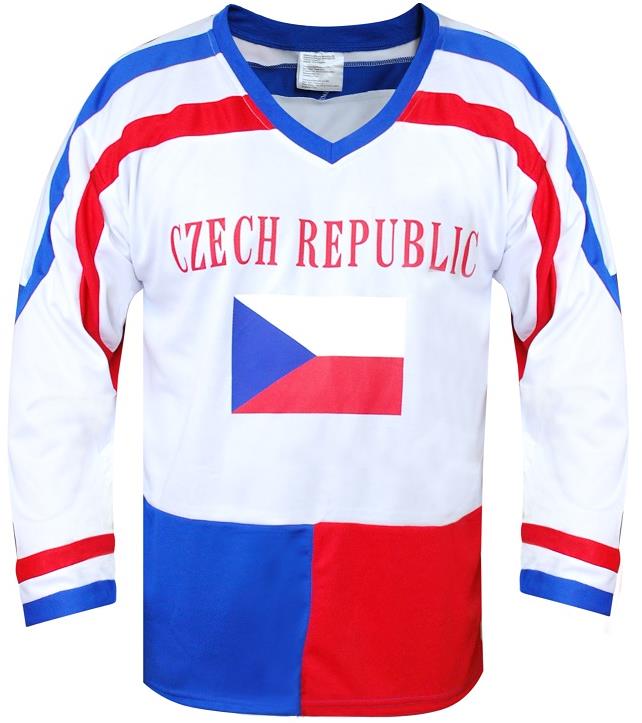 Hokejový dres ČR biely L