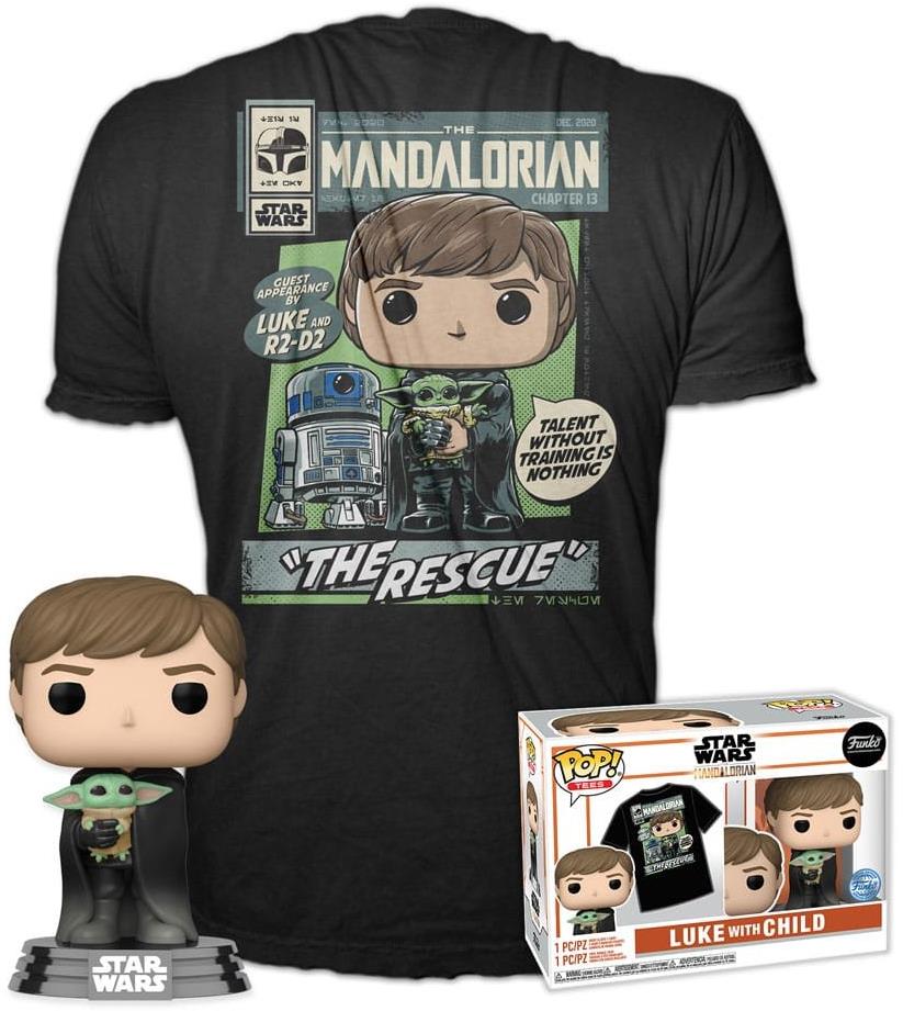 Funko Pop! The Mandalorian Luke with Child 482 T-shirt size L