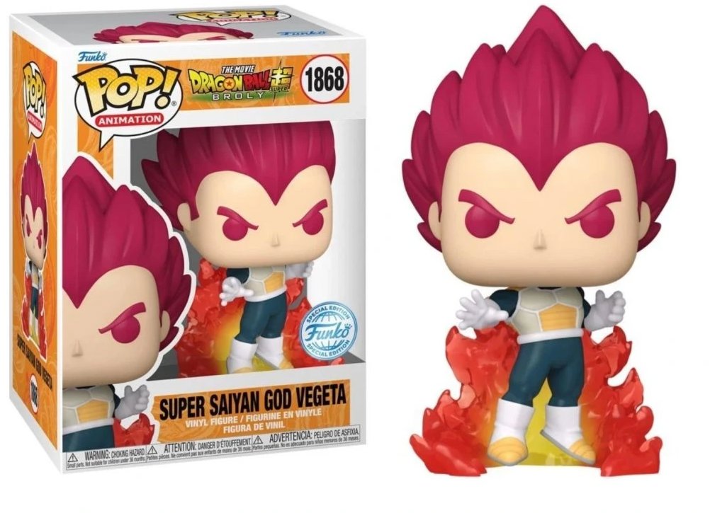 Funko Pop! Dragon Ball Super Super Saiyan God Vegeta 1868