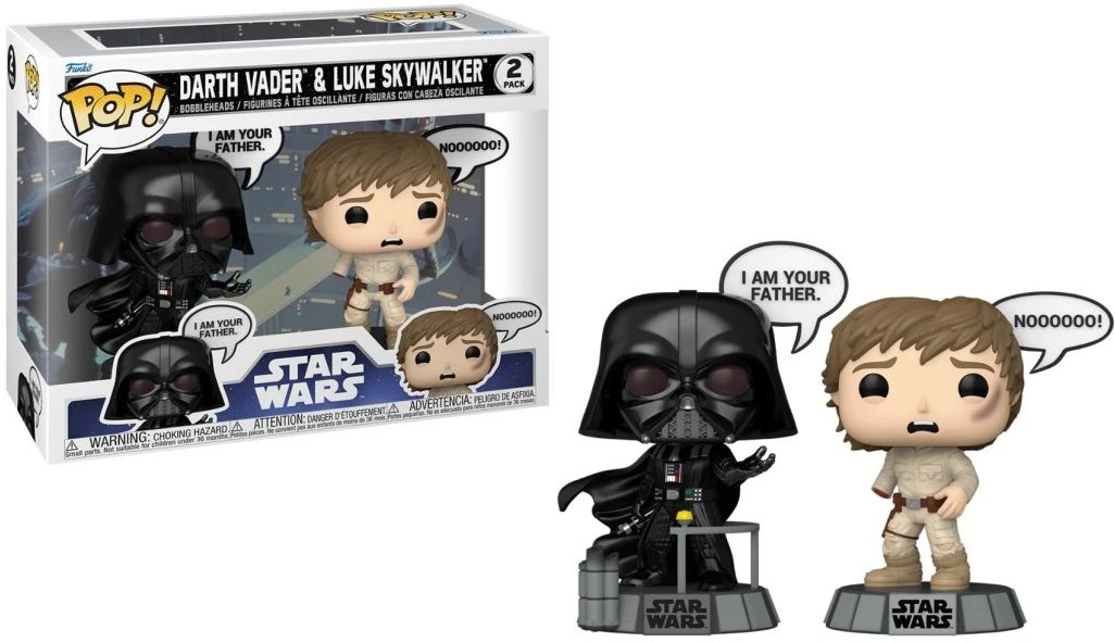 Funko Pop! Star Wars Darth Vader & Luke Skywalker 2 Pack
