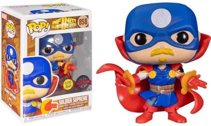 Funko POP Marvel Infinity Warps Soldier Supreme Glow in the Dark Marvel (858)