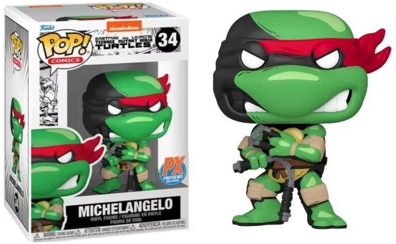 Funko Pop! Teenage Mutant Ninja Turtles Michelangelo PX Exclusive 34