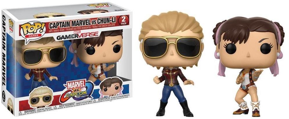 Funko POP! Marvel vs Capcom Captain Marvel vs Chun-Li (2)