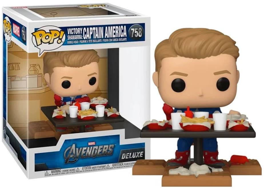 Funko POP! Deluxe Marvel Cap America Shawarma 758