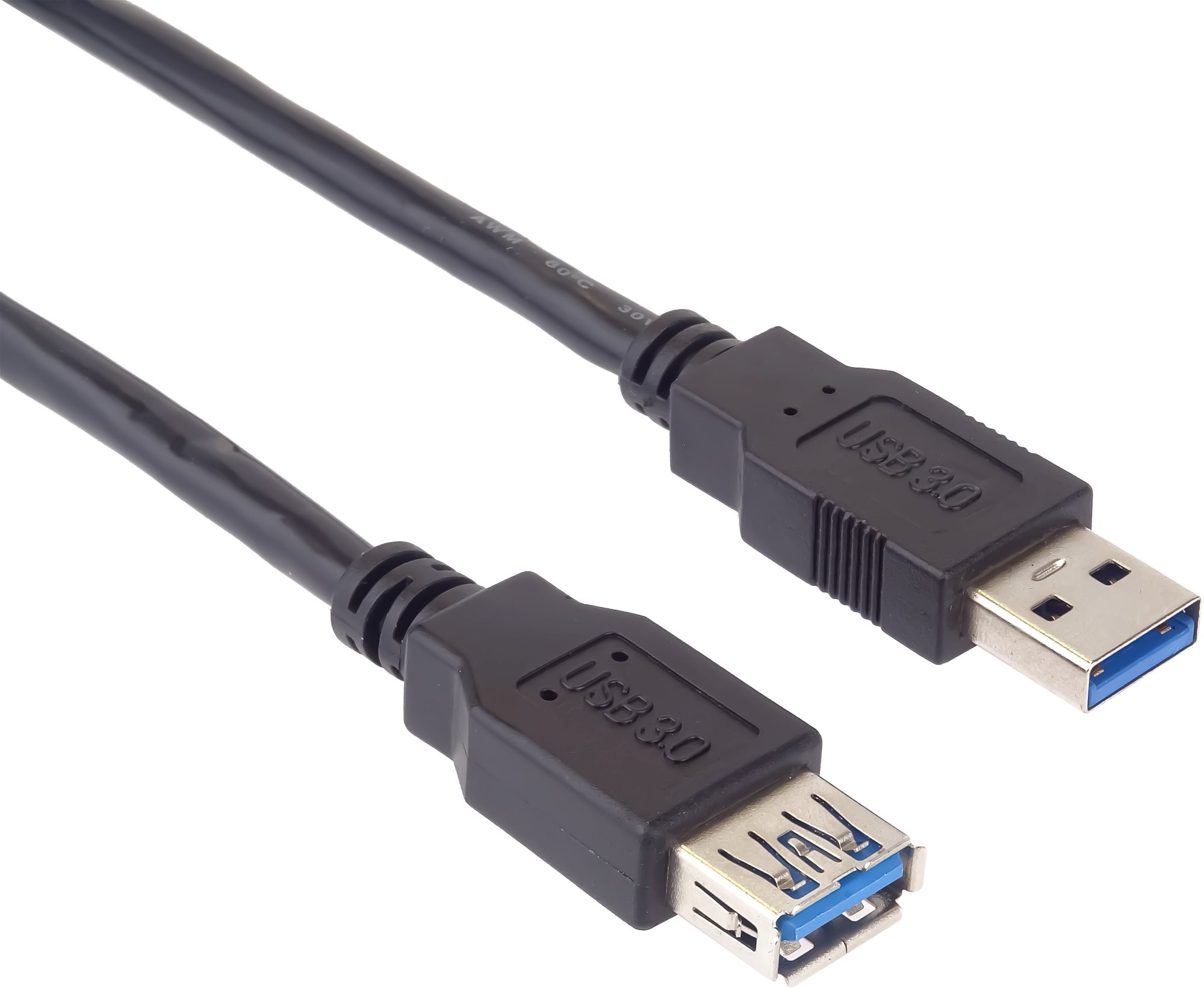 PremiumCord USB 3.0 predlžovací A-A čierny 5 m