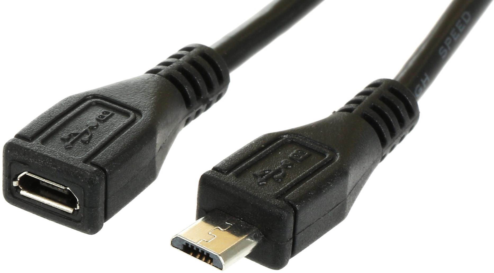 PremiumCord micro USB 2.0 predlžovací 2m