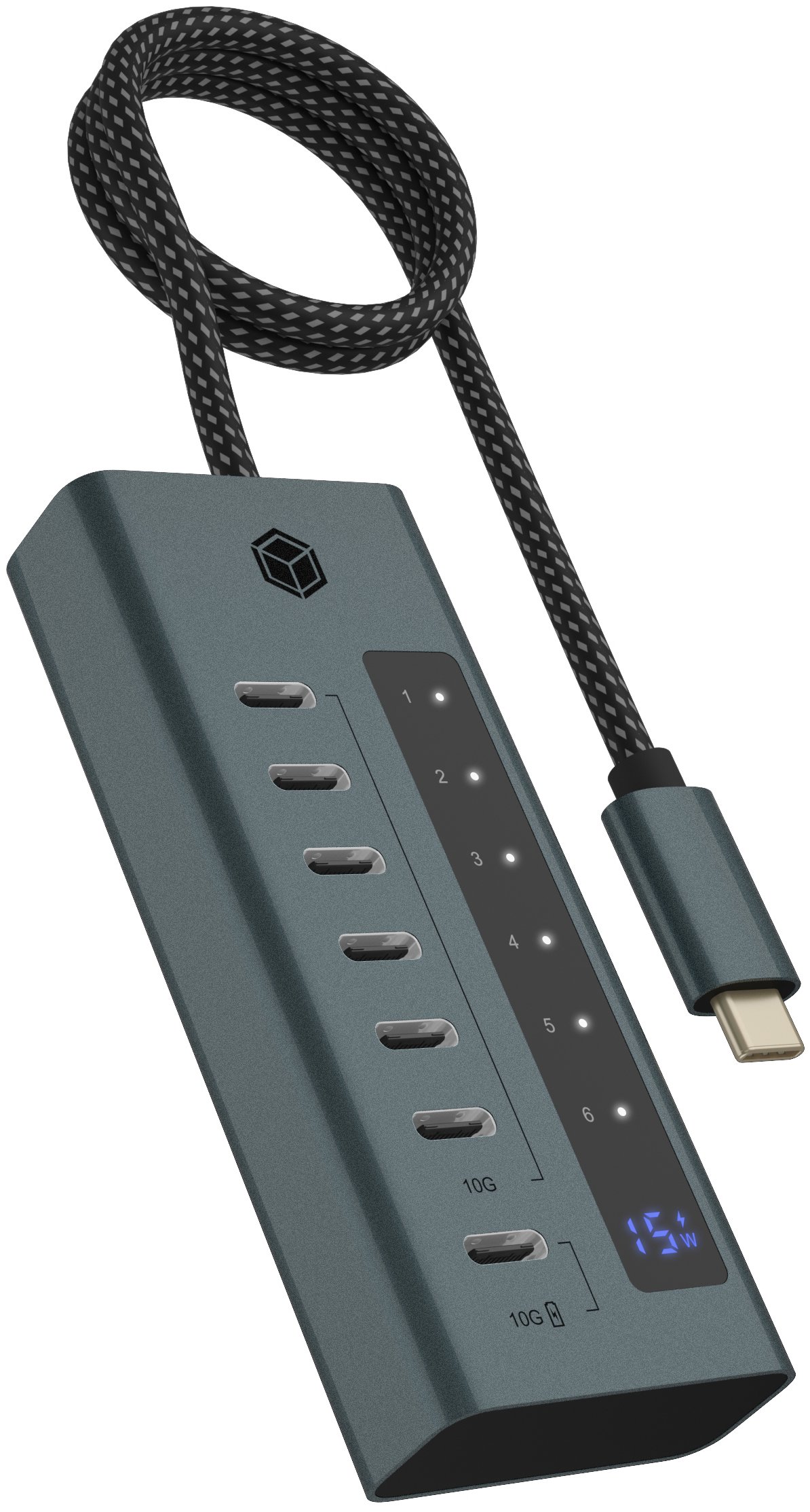 ICY BOX IB-HUB1457-C31 7× USB-C