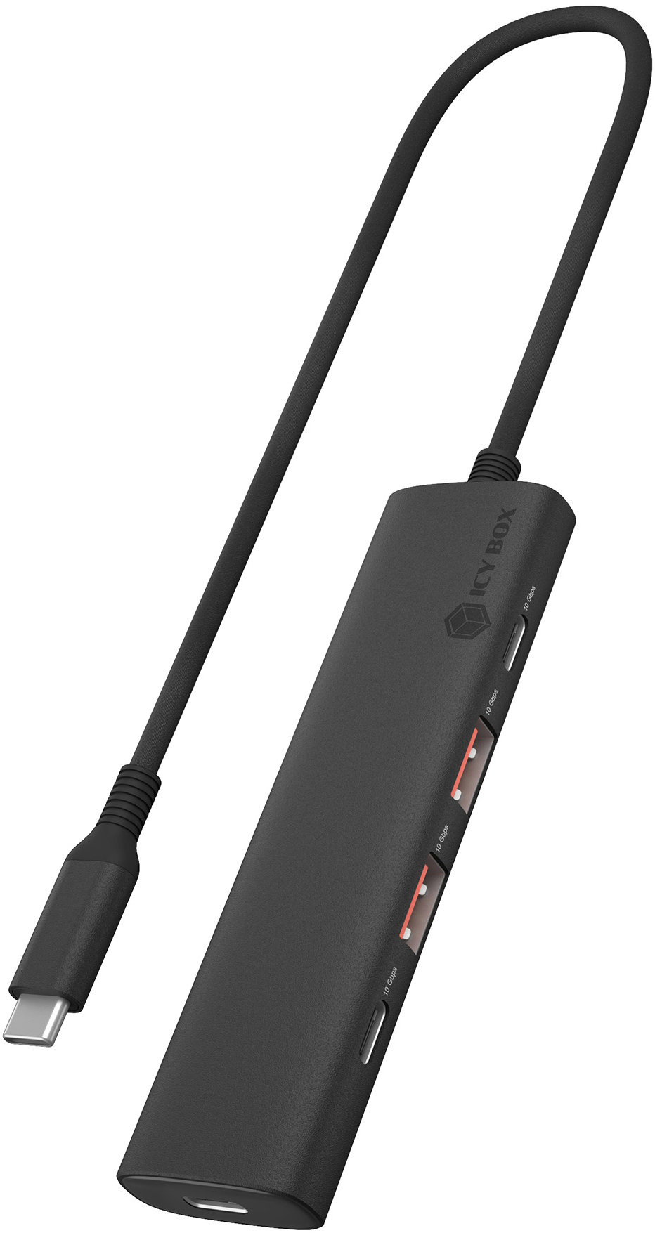 Icy Box IB-HUB1437-CPD so 4 USB portmi a PD 100 W