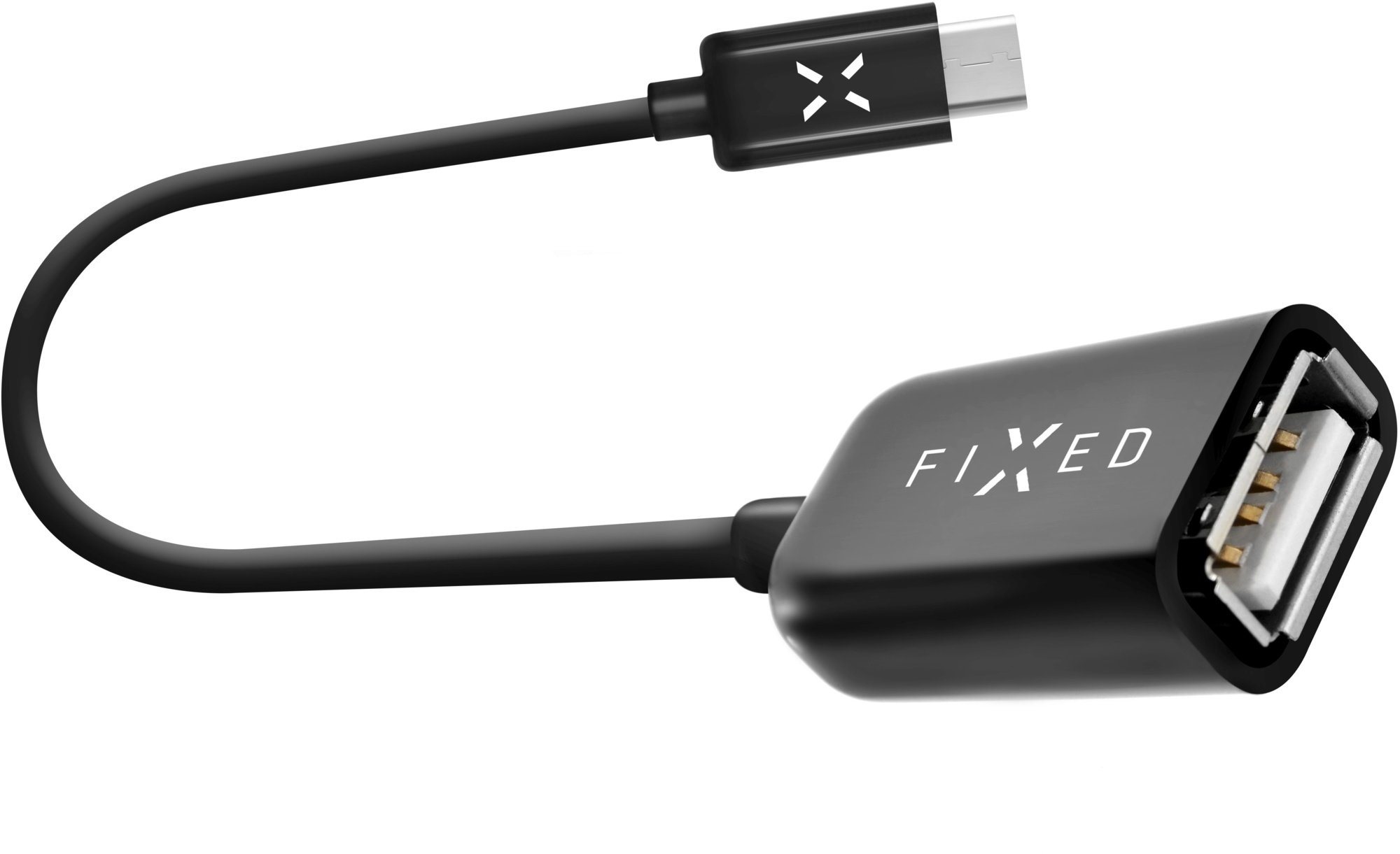 FIXED USB Type-C OTG adaptér čierny