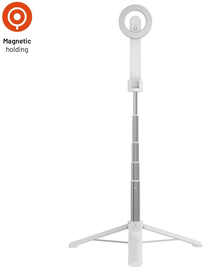 FIXED MagSnap s podporou MagSafe, tripodem a bezdrôtovou spúšťou, biely