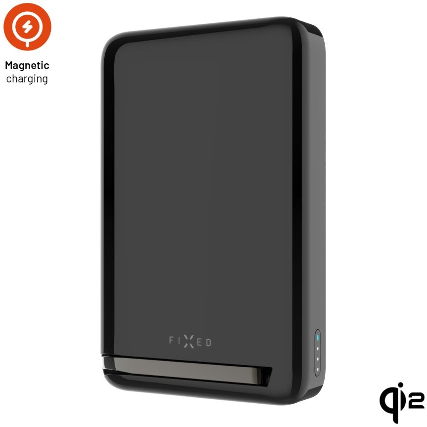 FIXED MagZen 10 Pro s bezdrôtovým nabíjaním Qi2 a MagSafe 10000 mAh čierna