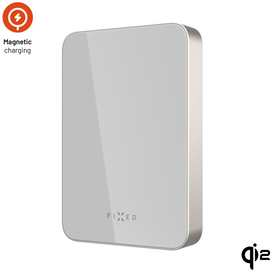 FIXED MagZen 10 Crystal s bezdrôtovým nabíjaním Qi2 a podporou MagSafe 10000 mAh titánová
