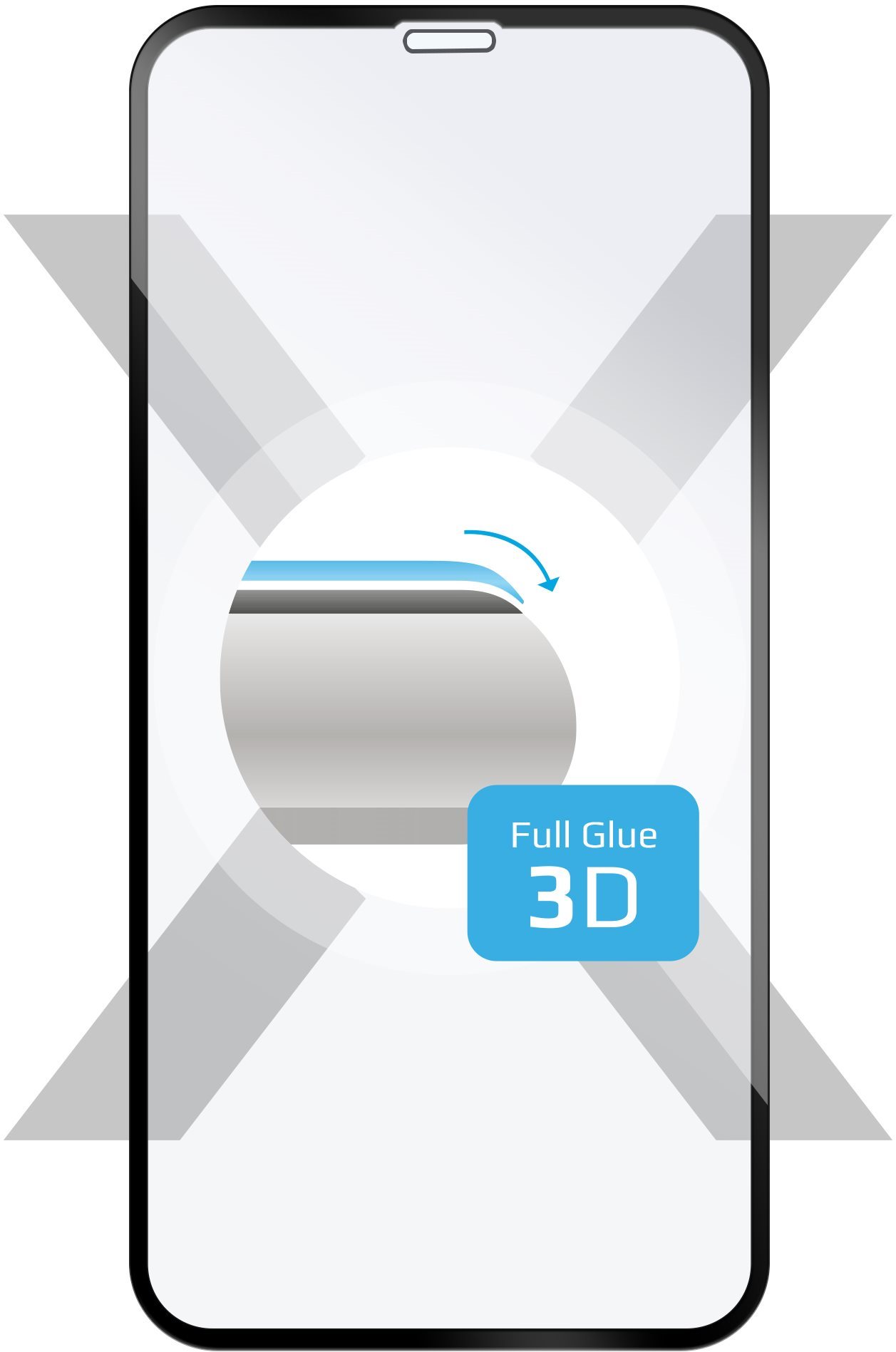FIXED 3D Full-Cover pre Apple iPhone XR/11 čierne