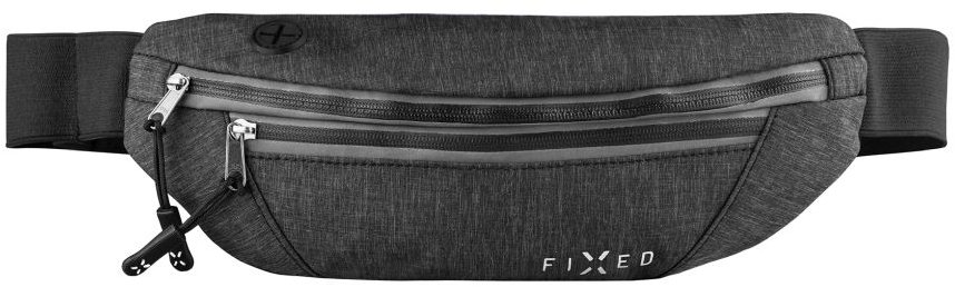 FIXED Sportbelt s dvoma vreckami sivá