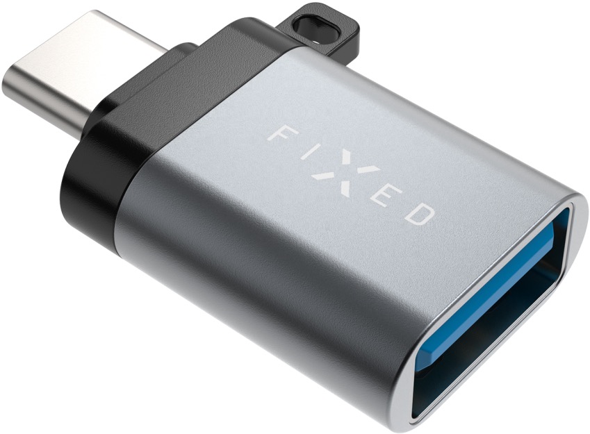 FIXED Link USB-A 3.0 na USB-C sivá