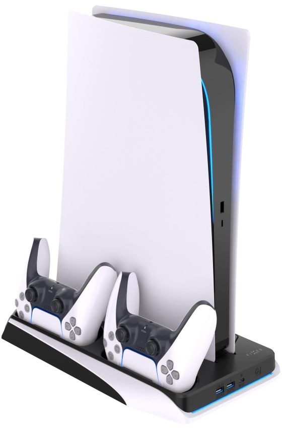 FIXED Multifunctional Stand pre PlayStation 5 s chladením a nabíjaním pre dva ovládače DualSense