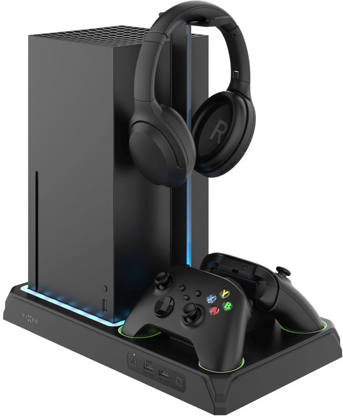 FIXED Multifunctional Stand na Xbox Series S X s odvetrávaním a nabíjaním čierny