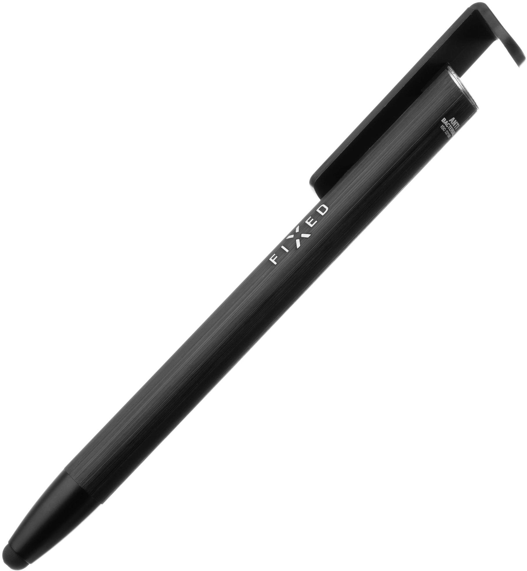 FIXED Pen 3 v 1 s funkciou stojana hliníkové telo čierne