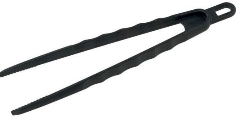 Fackelmann Kliešte na vyprážanie / servírovanie 29 cm, čierne