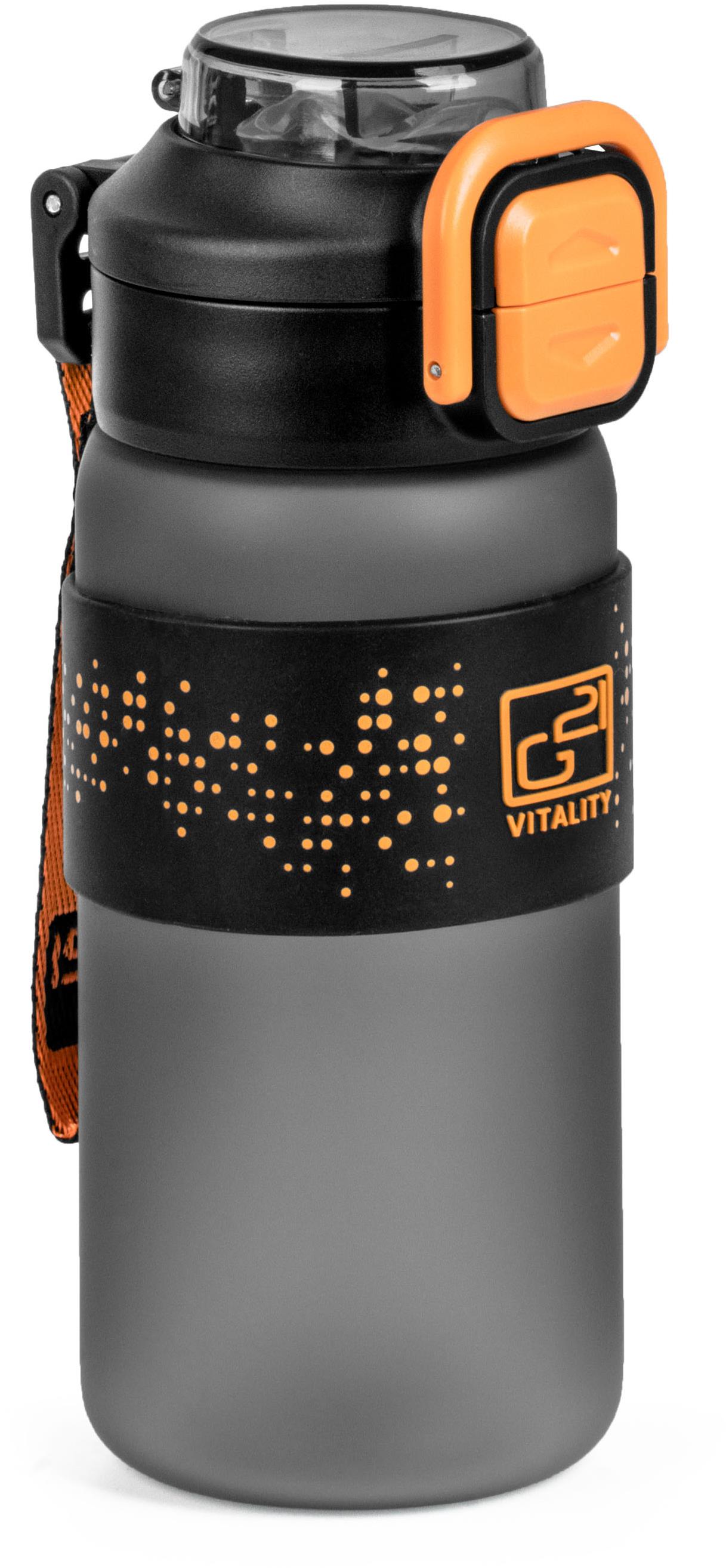G21 Fľaša na vodu 600 ml sivá zamrznutá