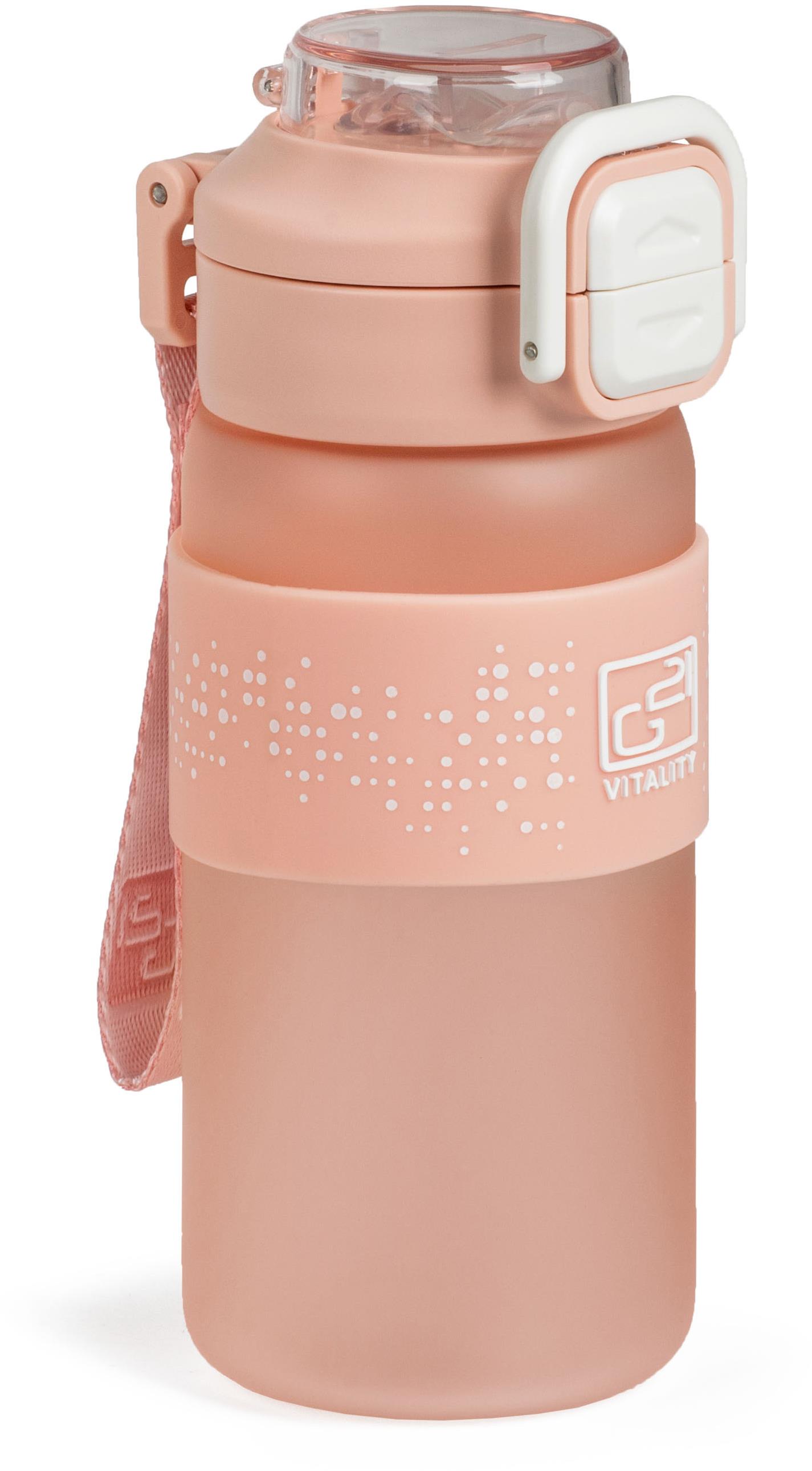 G21 Fľaša na vodu 600 ml ružová zamrznutá