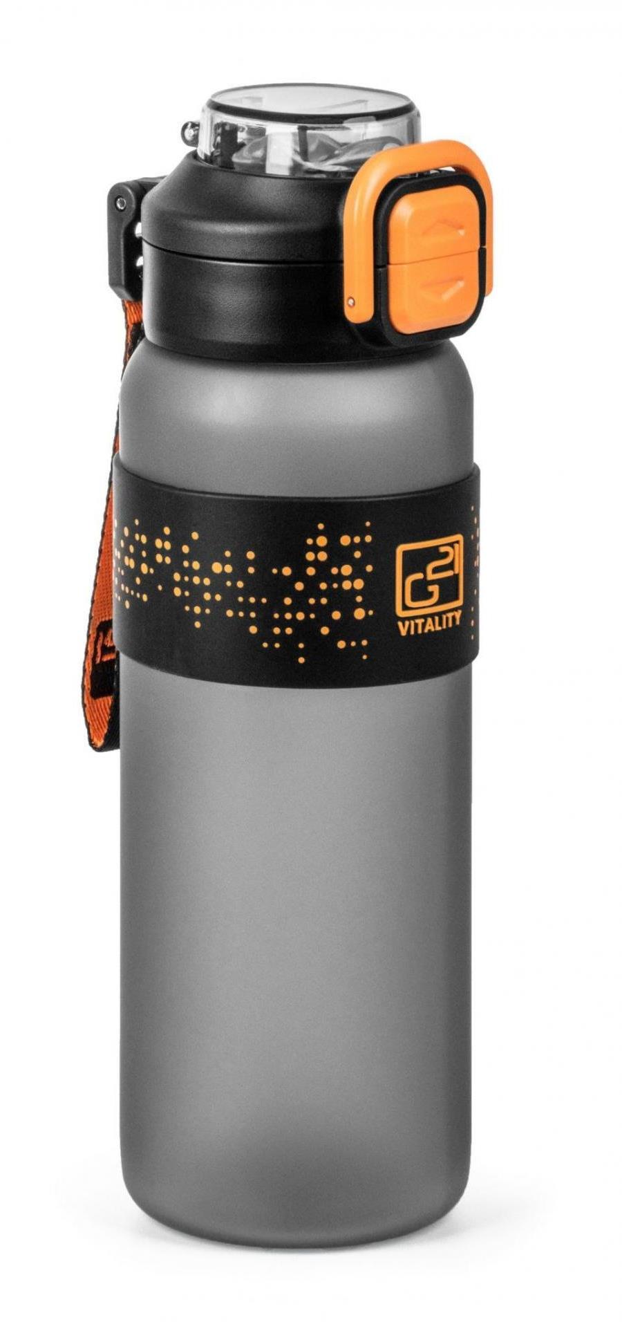 G21 Fľaša na vodu 1000 ml sivá zamrznutá