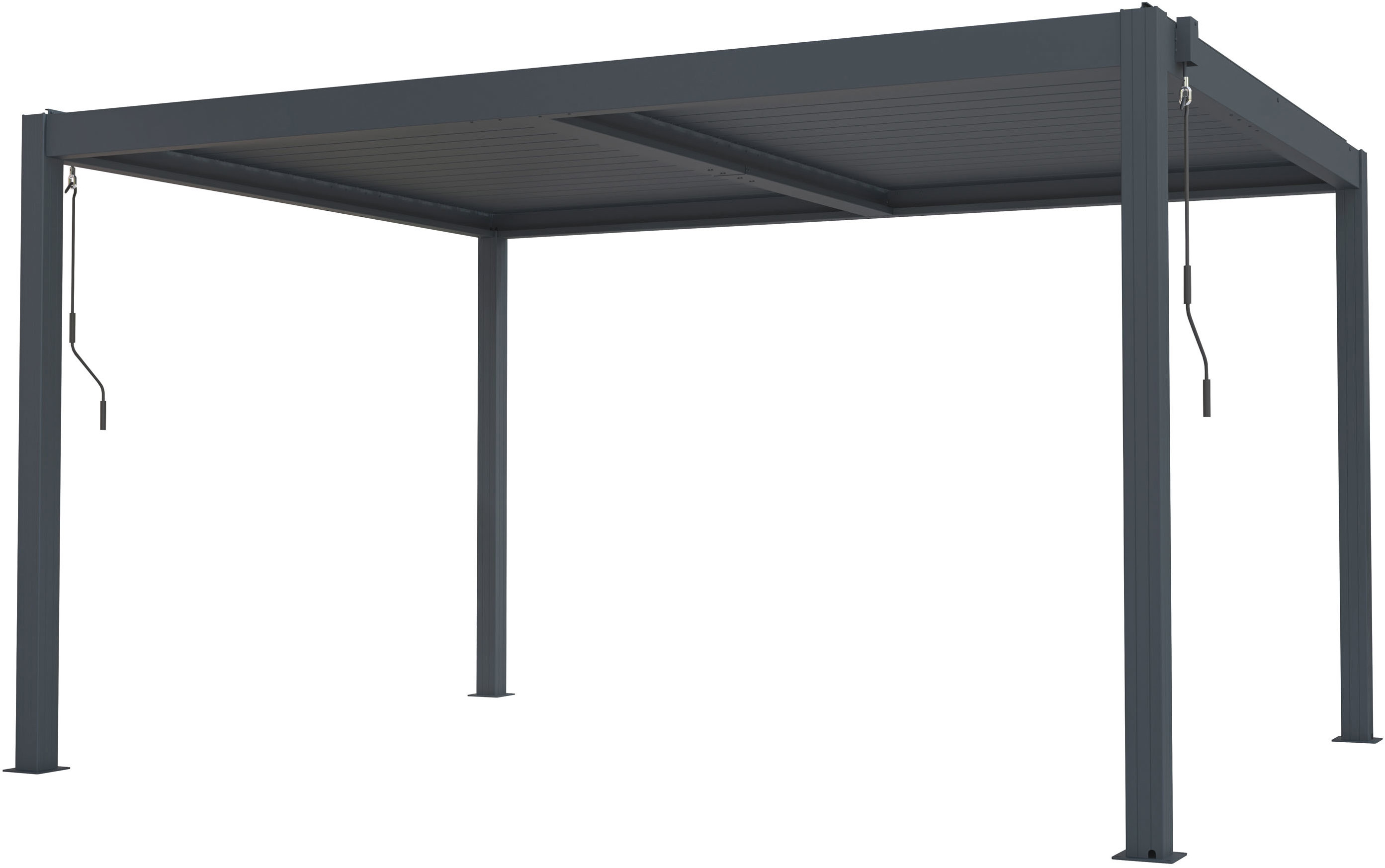 G21 Bioklimatická pergola Austin 4 × 3 m, antracitová hliníková
