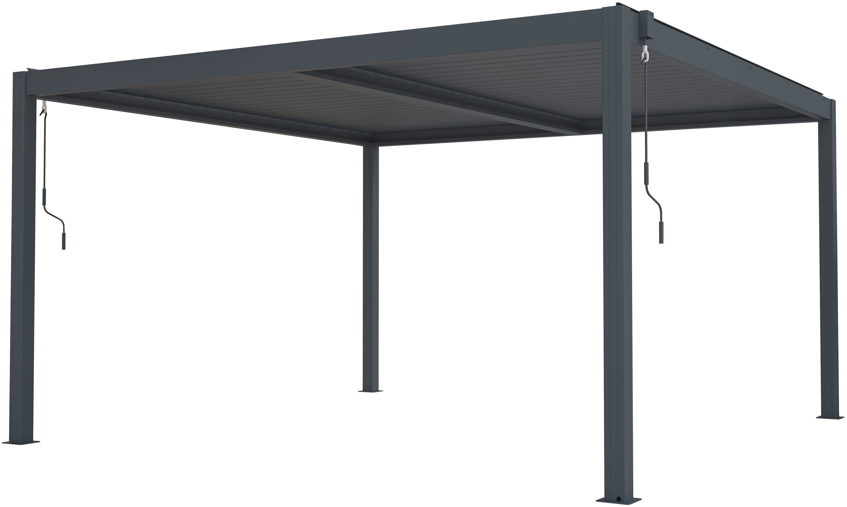 G21 Bioklimatická pergola Austin 4 × 4 m, antracitová hliníková