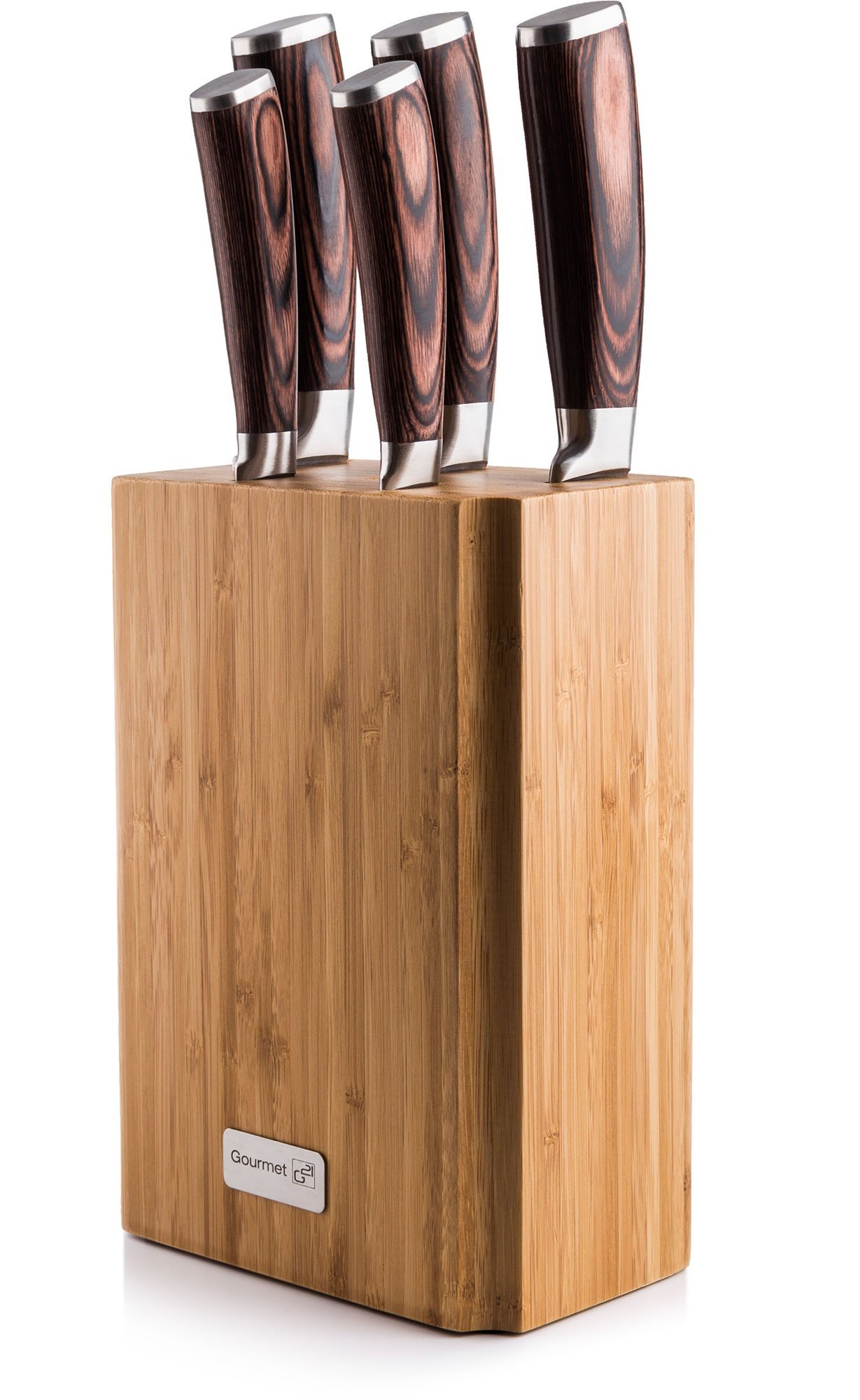 Súprava nožov G21 Gourmet Nature 5 ks + bambusový blok