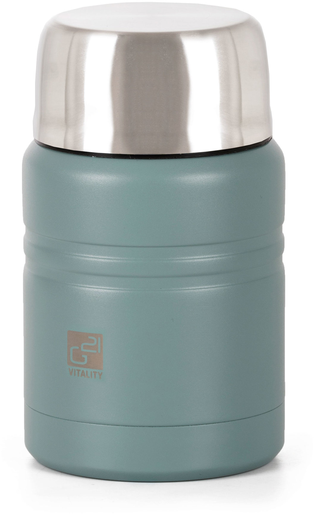 G21 Termoska na jedlo 500 ml s lyžicou eukalyptovo zelená