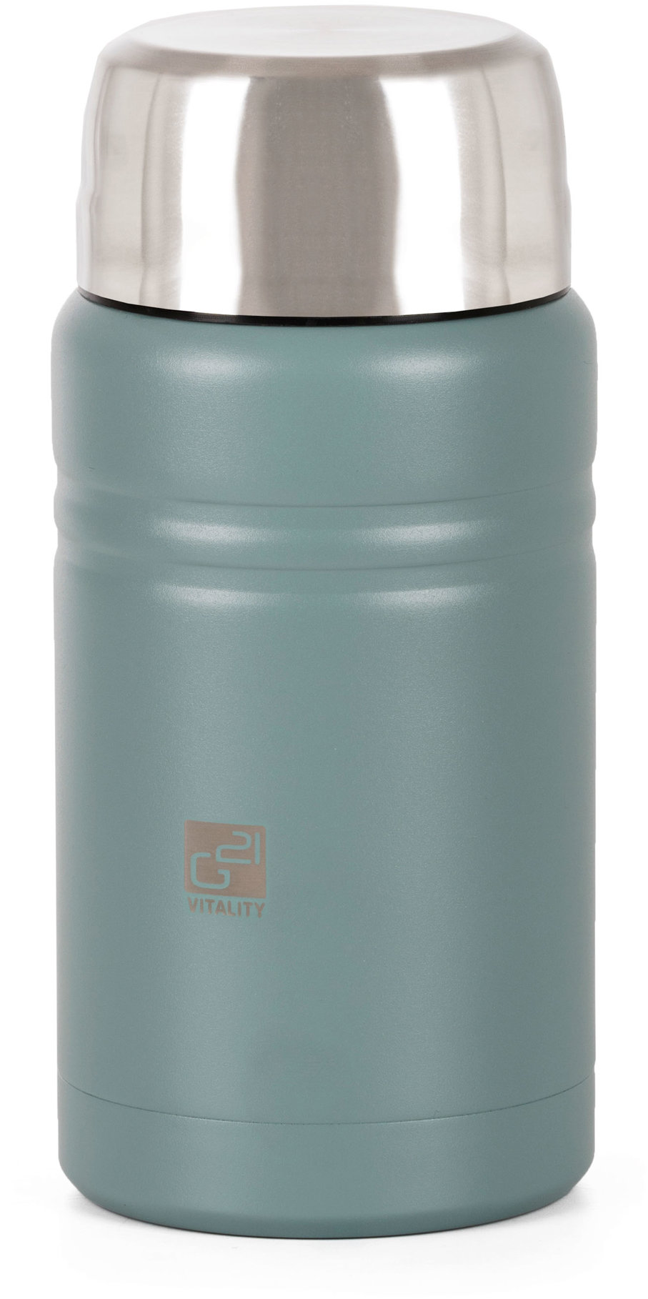 G21 Termoska na jedlo 750 ml s lyžičkou eukalyptovo zelená