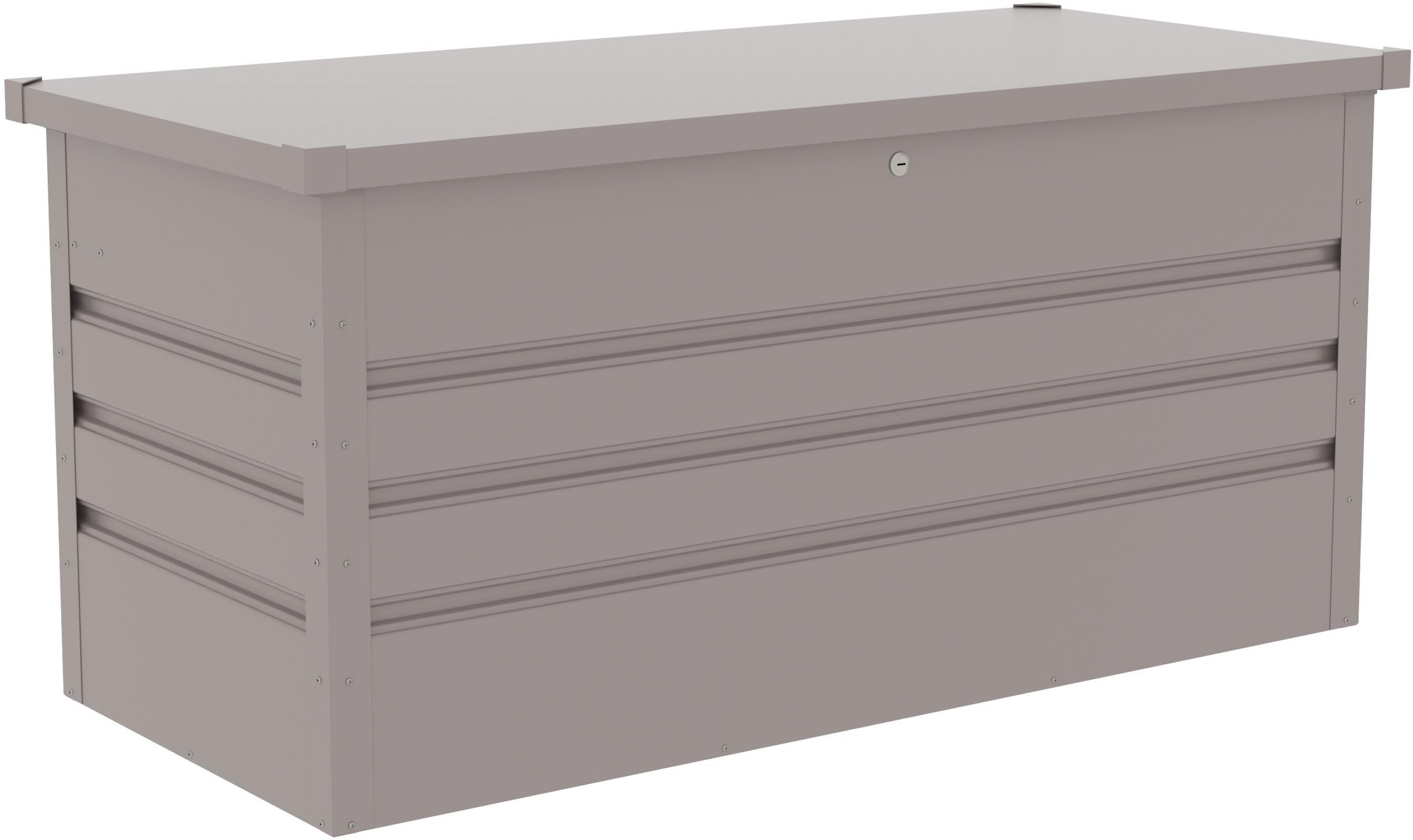 G21 Záhradný úložný box Denver 280 l, sivý plechový