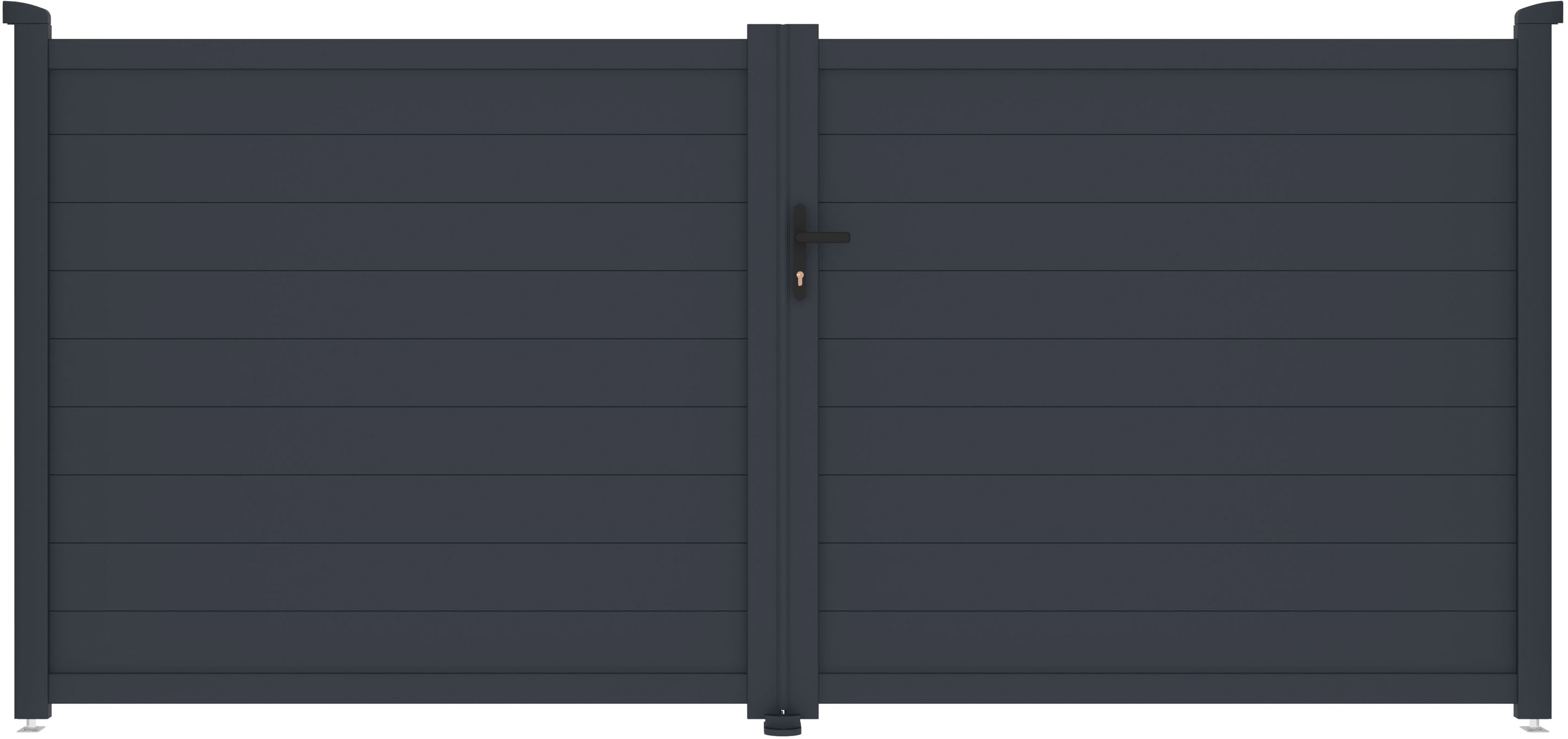 G21 Orlando 350 × 158 cm dvojkrídlová, antracitová