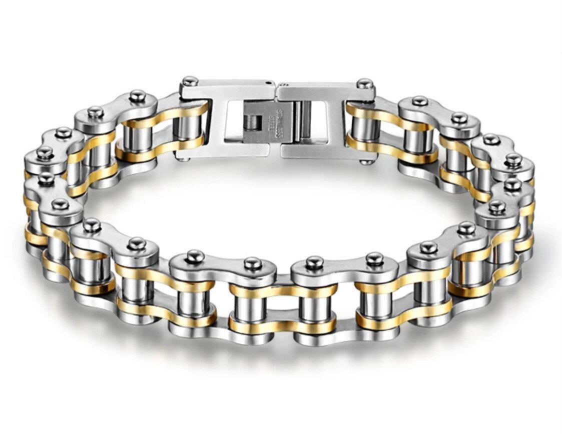 Gaira Moto náramok 30025 Silver-Gold