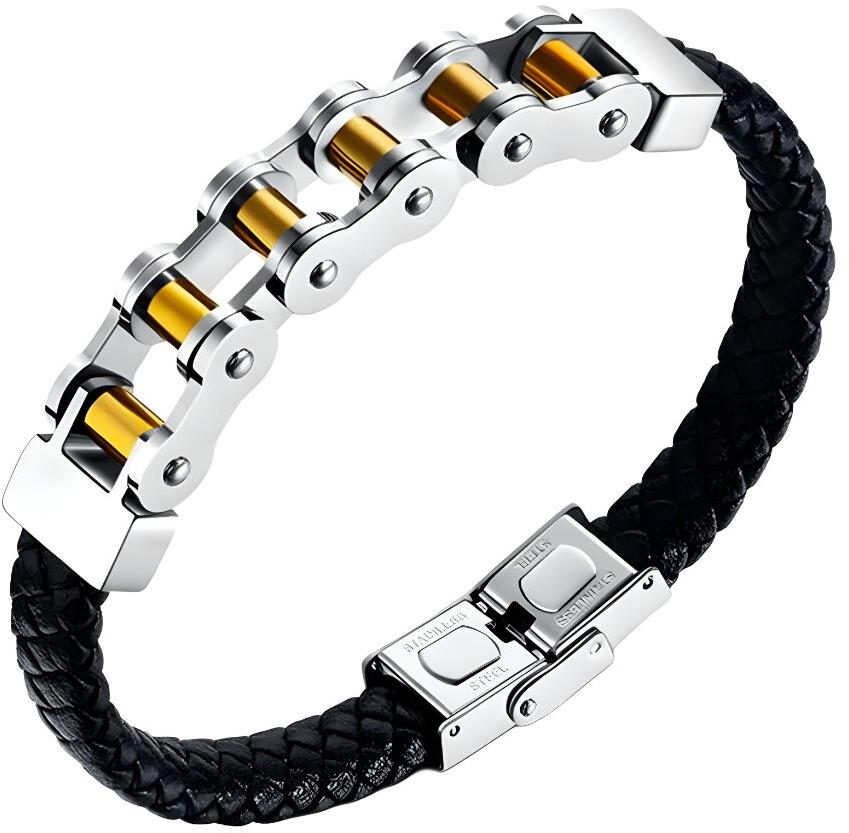 Gaira Kožený náramok Chain 30294-23