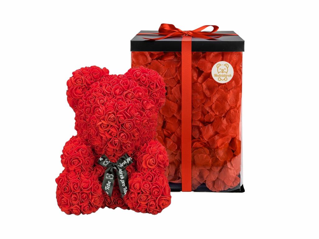 Medvídárek Big Romantic 40 cm svetlo červený
