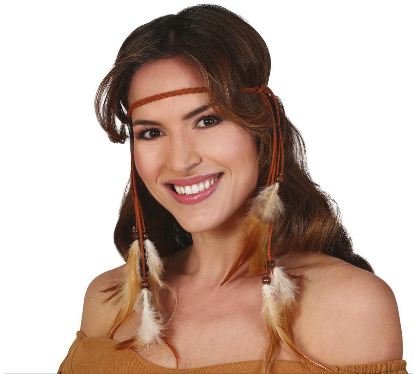 Guirca Indiánska čelenka s perím