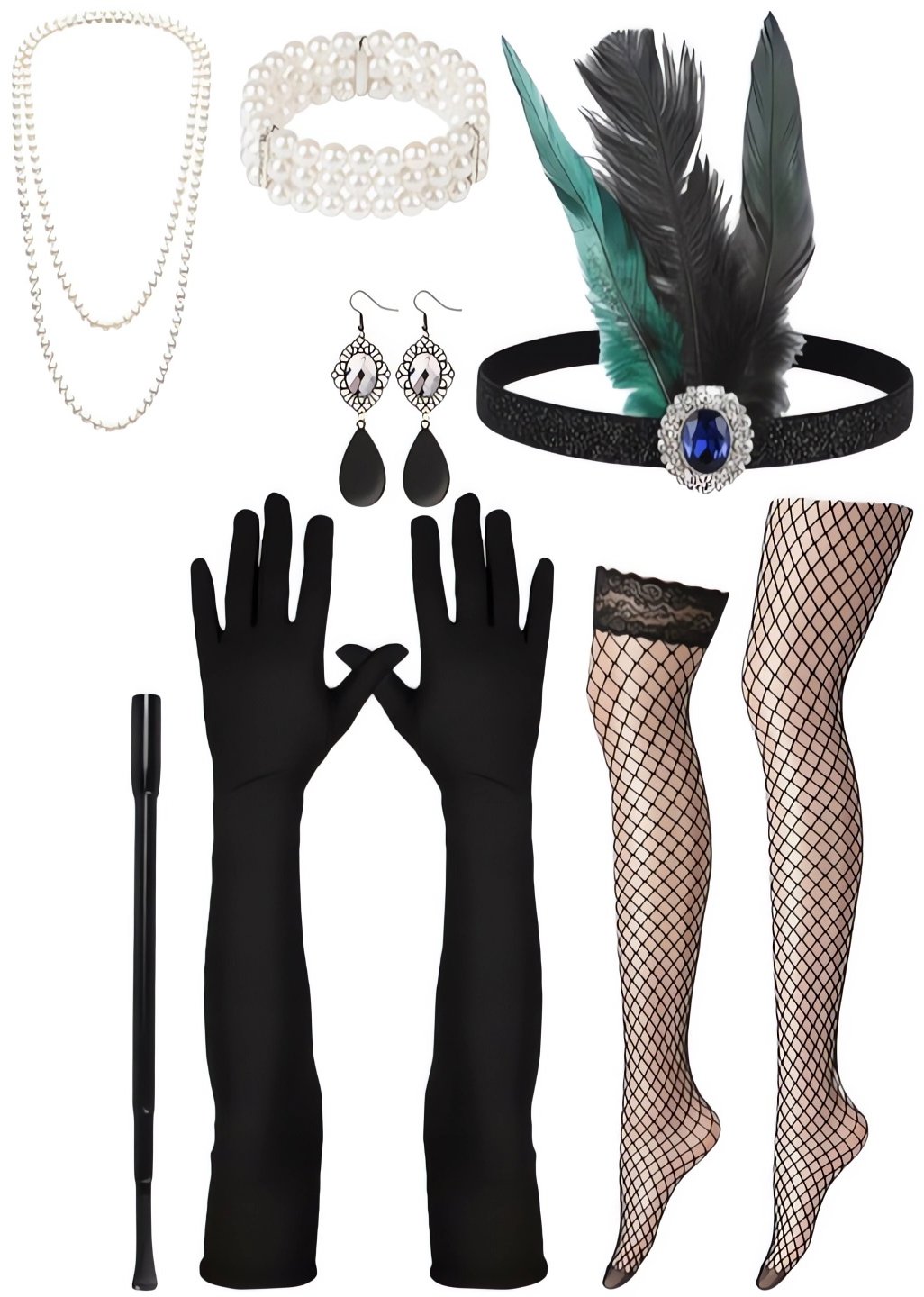 Ruhhy 26273 Dámsky retro kostým, 6 ks