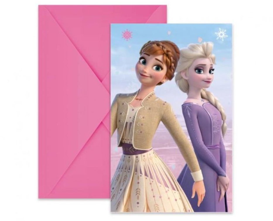 GoDan Pozvánky FROZEN - Ledové Království 2 - 6 ks