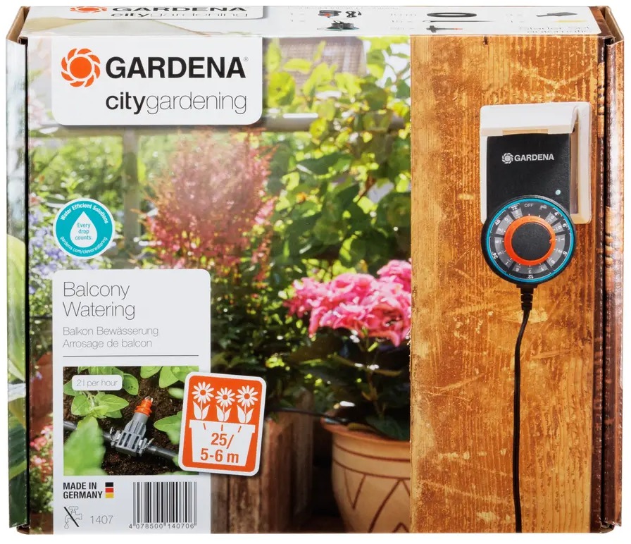 GARDENA MDS Automatické zavlažovanie na 5 – 6 m kvetinových hrantíkov