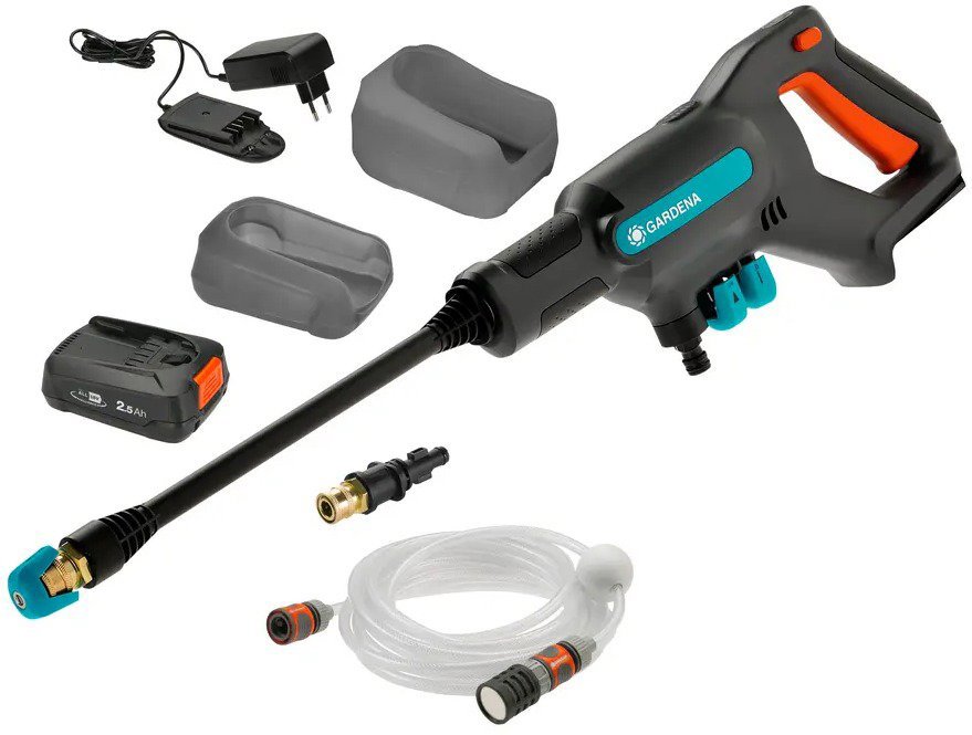 GARDENA Akumulátorový stredotlakový čistič AquaClean 24/18 V P4A – súprava