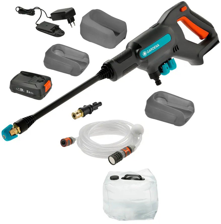 GARDENA Akumulátorový stredotlakový čistič AquaClean 24/18 V P4A Premium – súprava