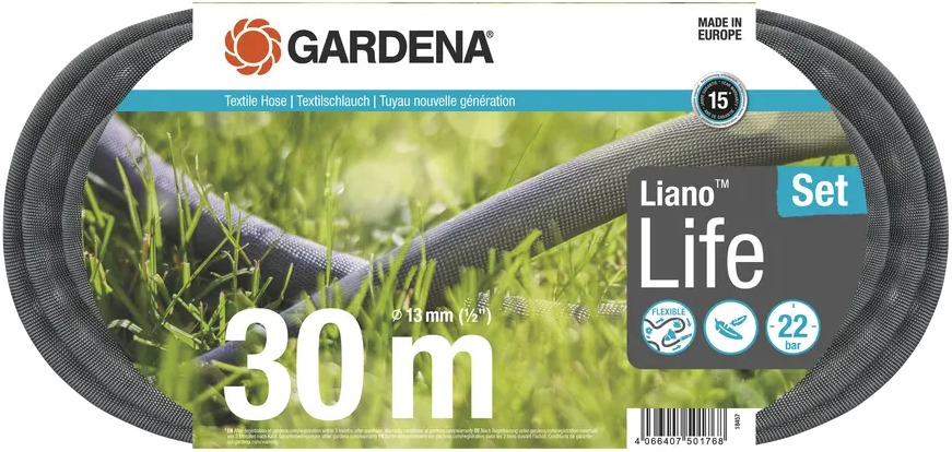 GARDENA Hadica textilná Liano™ Life 13 mm, 30 m – súprava